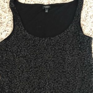 XS Talbots black sequin sleeveless blouse EUC